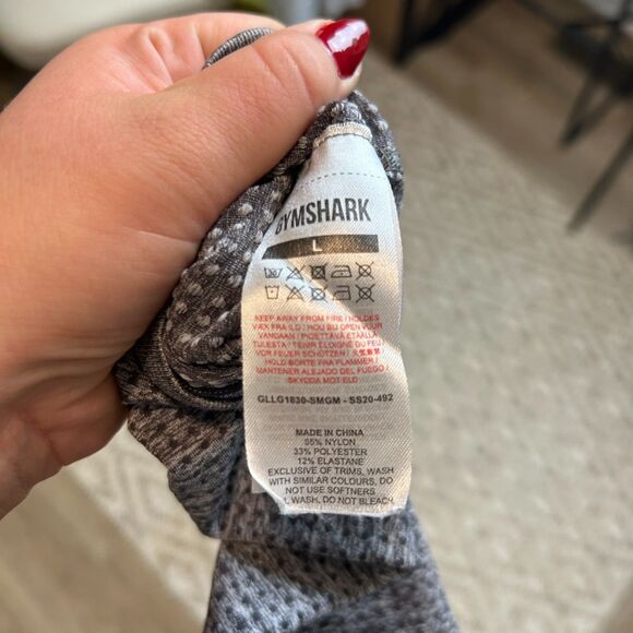 Gymshark Womens Athletic Vital Seamless Leggings Size Large Smokey Grey - Picture 12 of 14